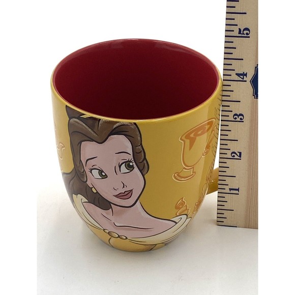 Disney Parks Beauty And The Beast Belle Looking For Adventure Mug w Mrs. Potts + - Picture 10 of 11